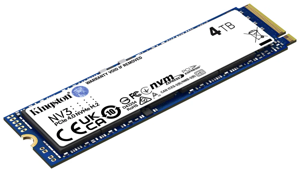 Disco SSD Kingston NV3 4000GB/ M.2 2280 PCIe Gen4