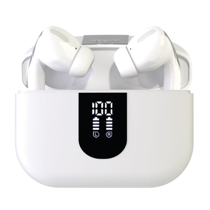 iggual Auriculares inalámbricos TWS Bluetooth blanco