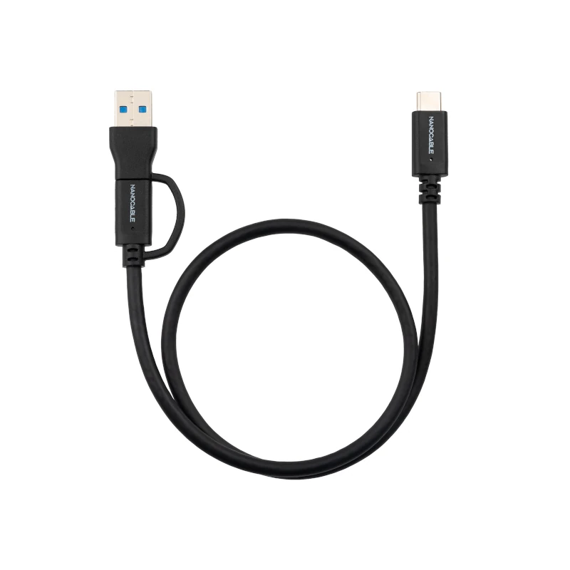 Nanocable Cable USB-C+USB-A-USB-C 3.2 GEN2 1 M