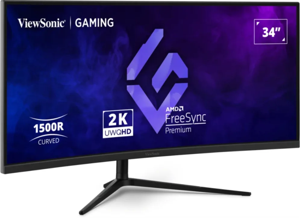 Viewsonic VX3418C-2K pantalla para PC 86,4 cm (34") 3440 x 1440 Pixeles UltraWide Quad HD Negro