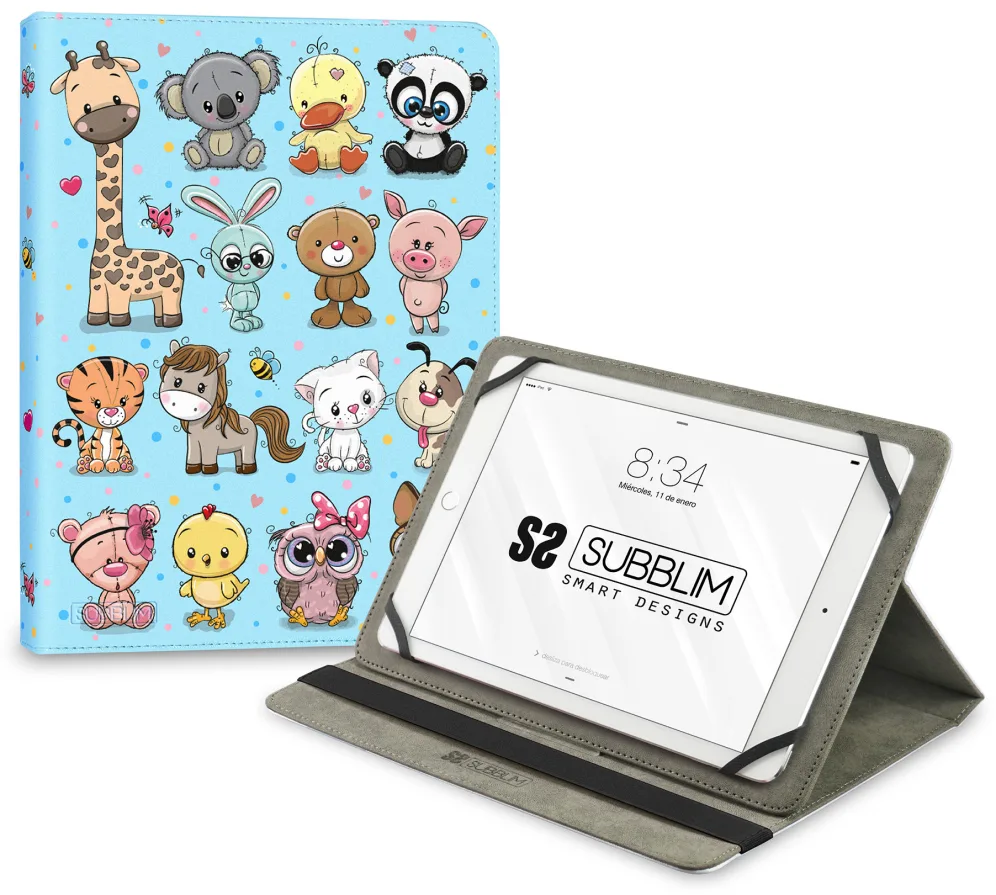 Funda subblim trendy case para tablet 11 pulgadas animals
