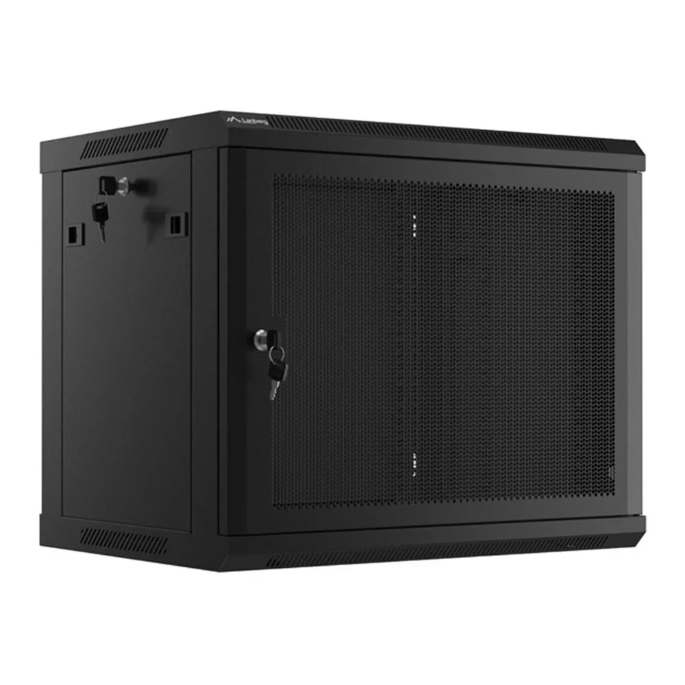 Lanberg WF01-6409-23B armario rack 9U Bastidor de pared Negro
