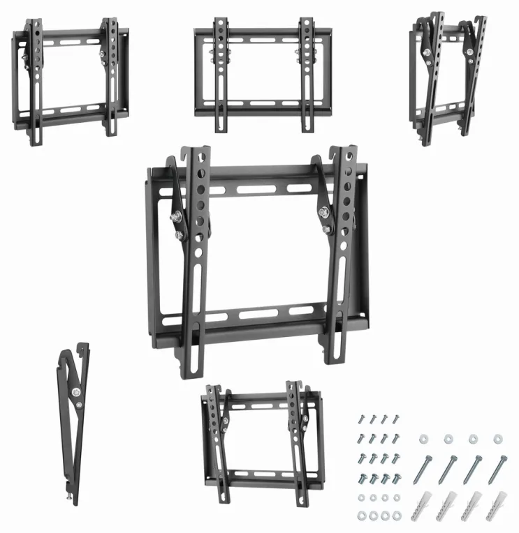 Gembird WM-42T-04 soporte para TV 106,7 cm (42") Negro