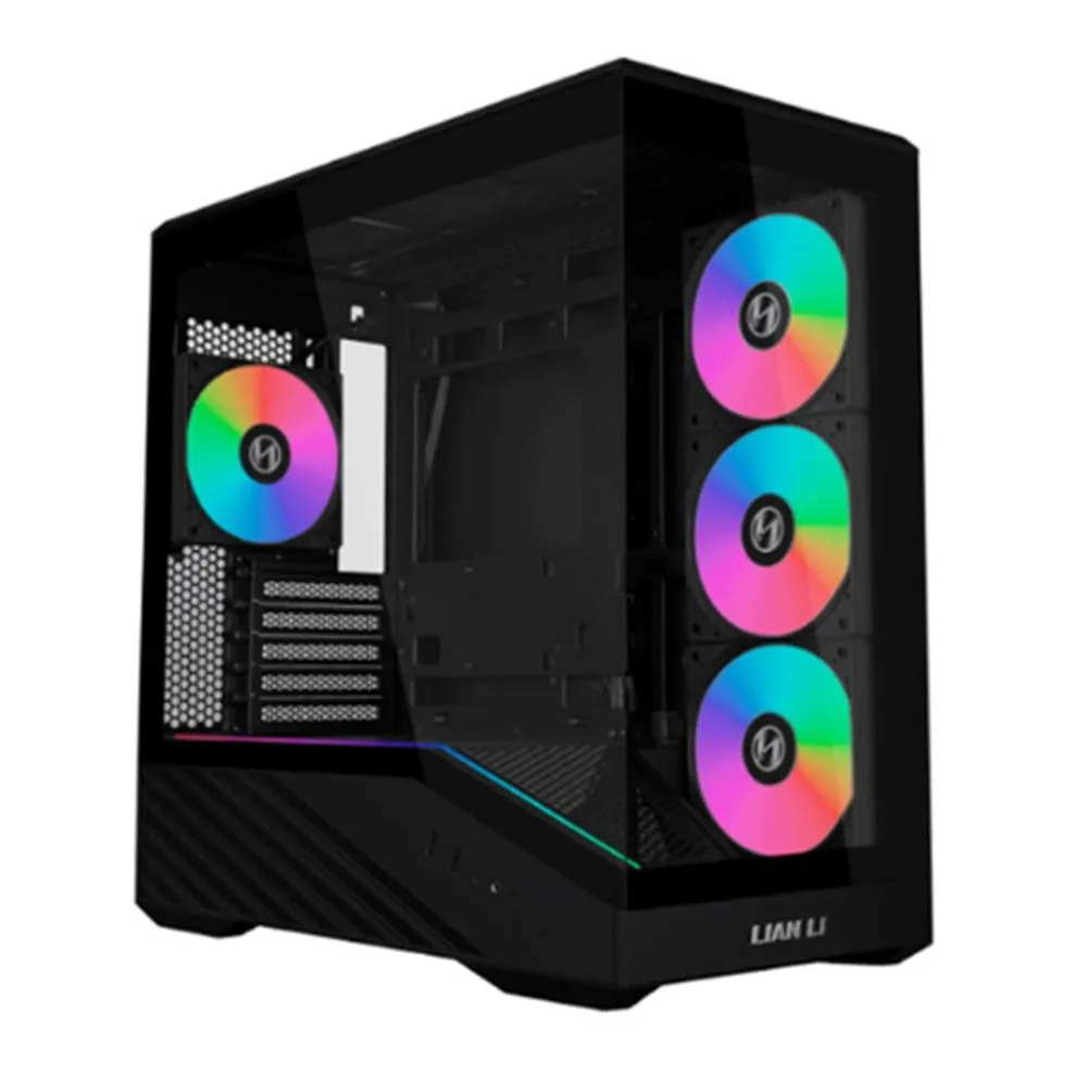 Caja ordenador gaming lian li vector v150 matx argb cristal templado negro