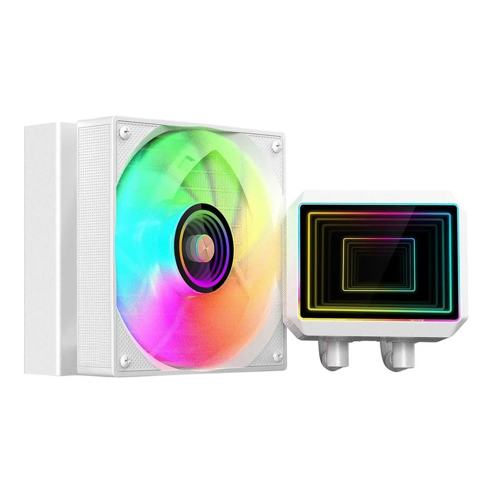 Kit refrigeracion liquida mars gaming ml - two120w argb 120mm blanco