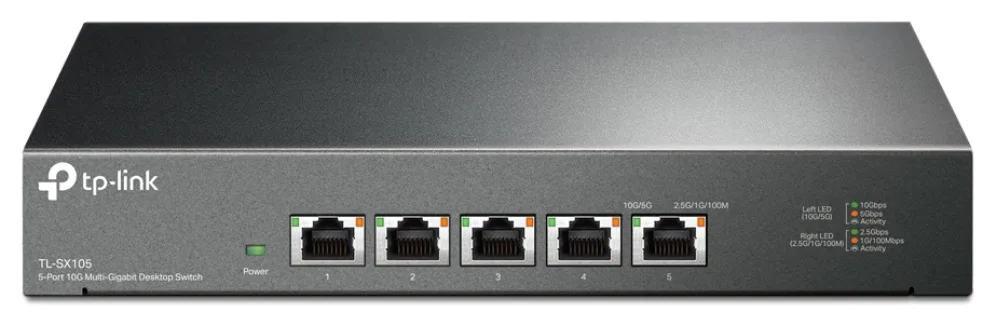 TP-Link TL-SX105 switch No administrado 10G Ethernet (100/1000/10000) Negro
