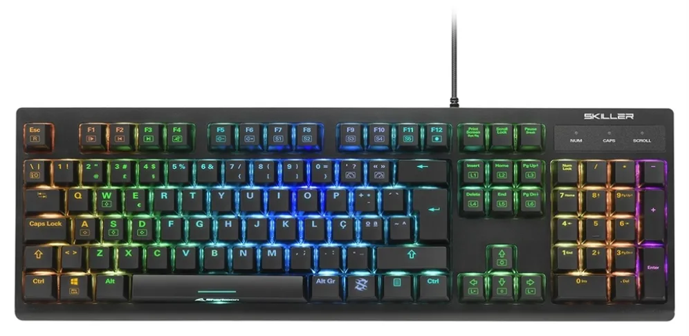 Sharkoon SKILLER SGK30 teclado Juego USB QWERTY Portugués Negro