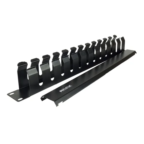 Panel Guía Cables con Tapa para Rack 19" Phasak PA 5095/ Altura 1U