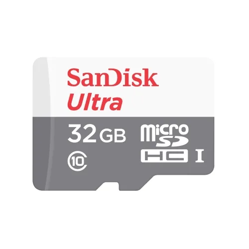 Tarjeta de Memoria SanDisk Ultra 32GB microSD HC con Adaptador/ Clase 10/ 100MB/s