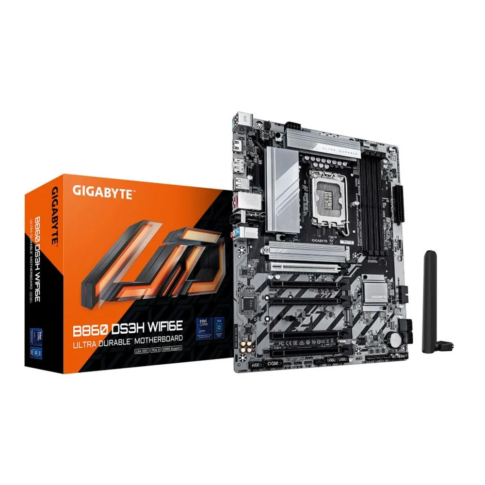 GIGABYTE B860 DS3H WIFI6E placa base Intel B860 LGA 1851 (Socket V1) ATX