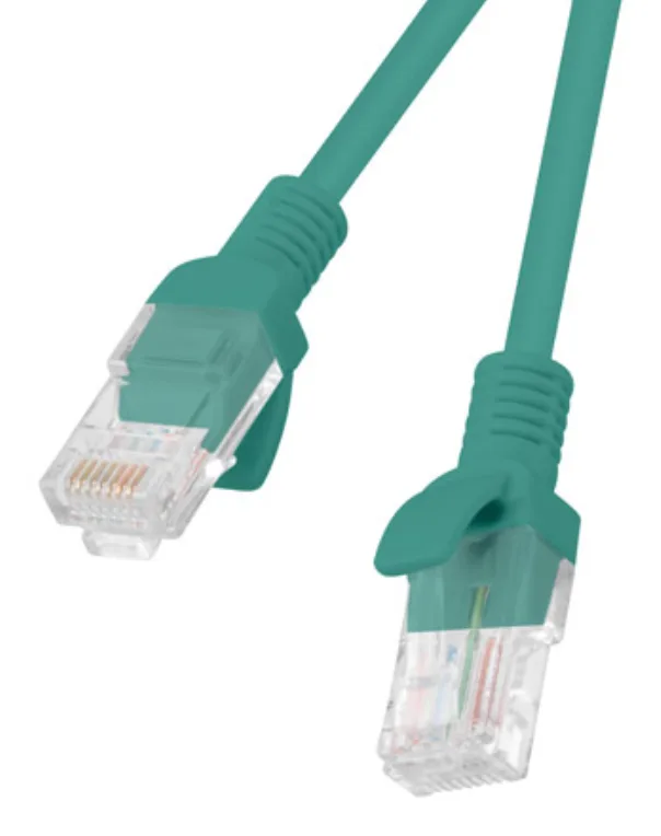 Cable red lanberg latiguillo cat.6 utp 2m verde fluke passed