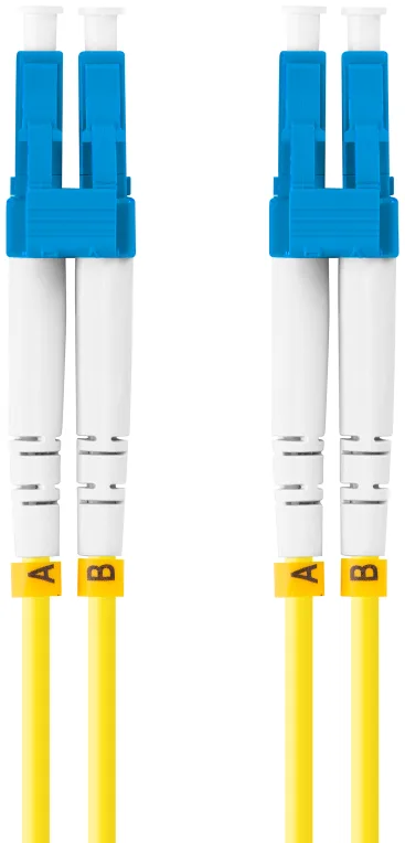 Latiguillo fibra optico lc - upc lanberg 1m mono duplex g657a1 lszh amarillo