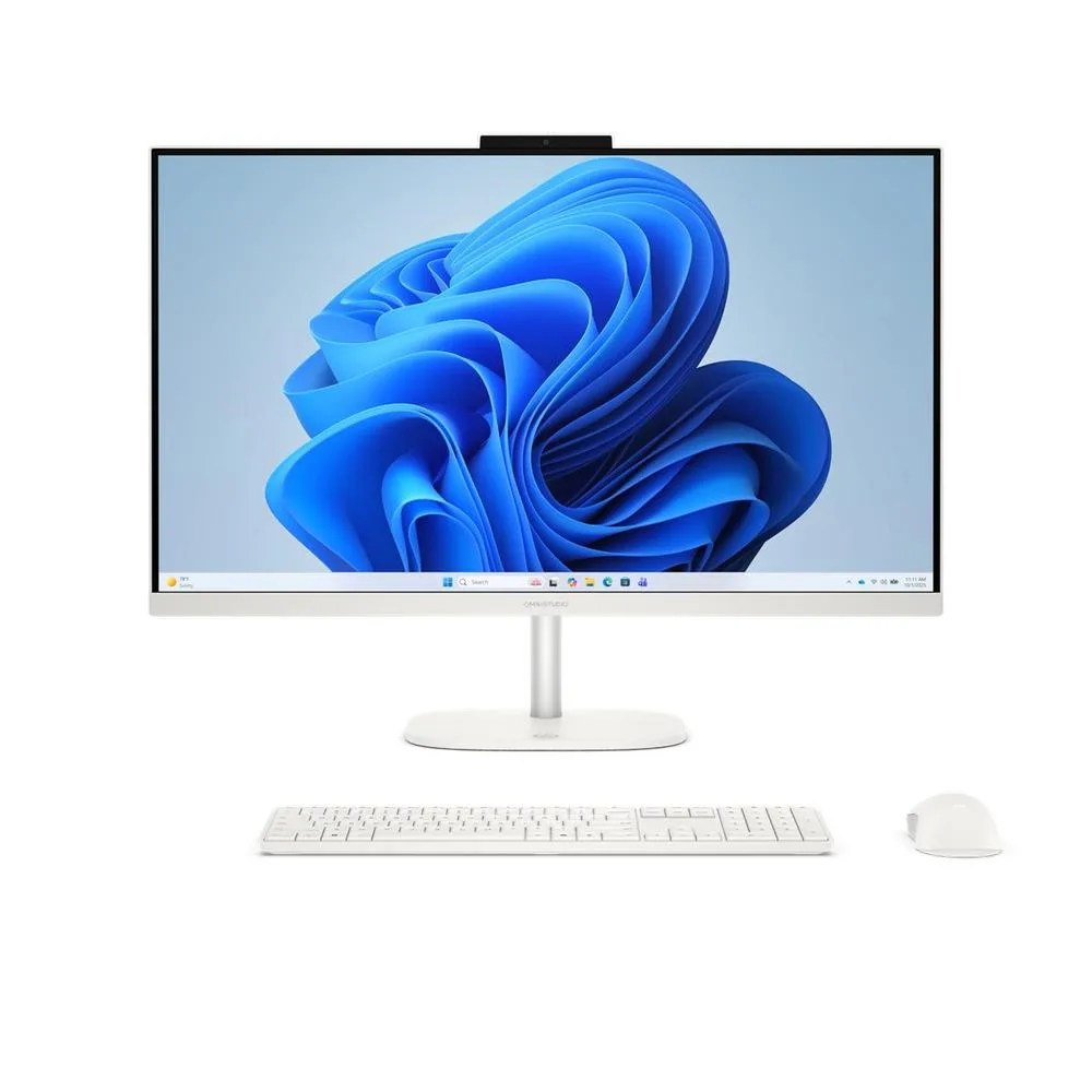 Ordenador all in one hp omnistudio 27 - cu0021ns 27 pulgadas core 5 - 120u - 16gb - ssd 1tb - w11 - blanco