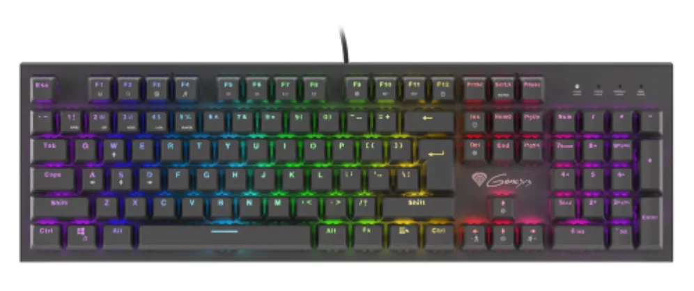 GENESIS THOR 300 RGB teclado Juego USB QWERTY Inglés Negro