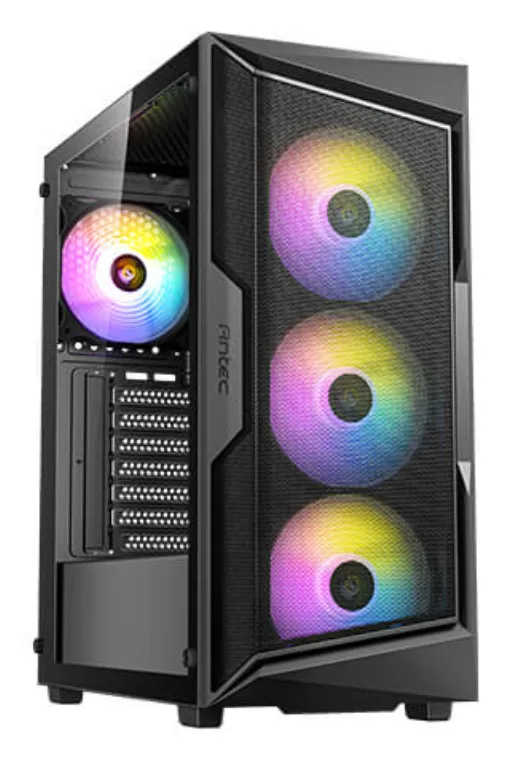 Caja ordenador gaming antex ax61 micro atx argb cristal templado negro