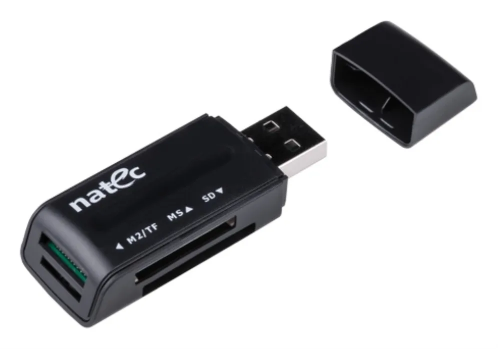 NATEC ANT 3 Mini lector de tarjeta USB 2.0 Negro