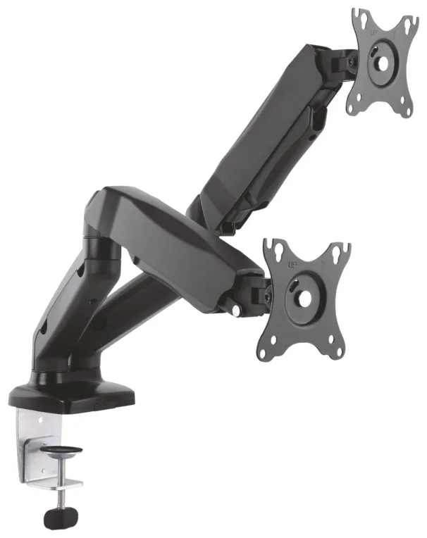 Soporte de Mesa con Contrapeso para 2 Monitores Aisens DT27TSR-045/ Giratorio/ Inclinable/ hasta 9kg
