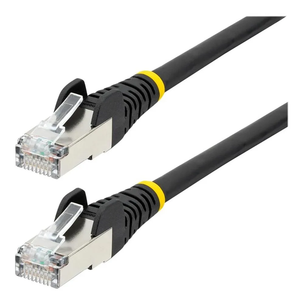 Cable de red startech latiguillo rj45 lszh s - ftp cat6a 0.5m negro