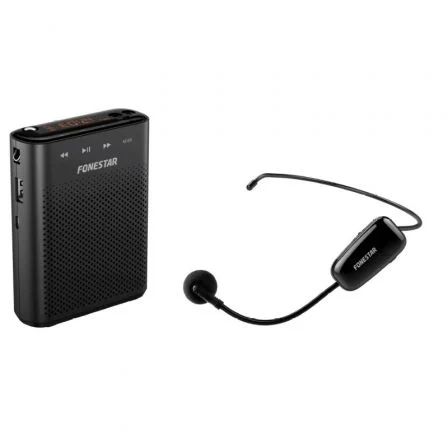 Amplificador portatil fonestar alta - voz - 30 - microfono inalambrico uhf - 30 w - usb - micro sd - mp3 - grabador - reproductor - para profesores