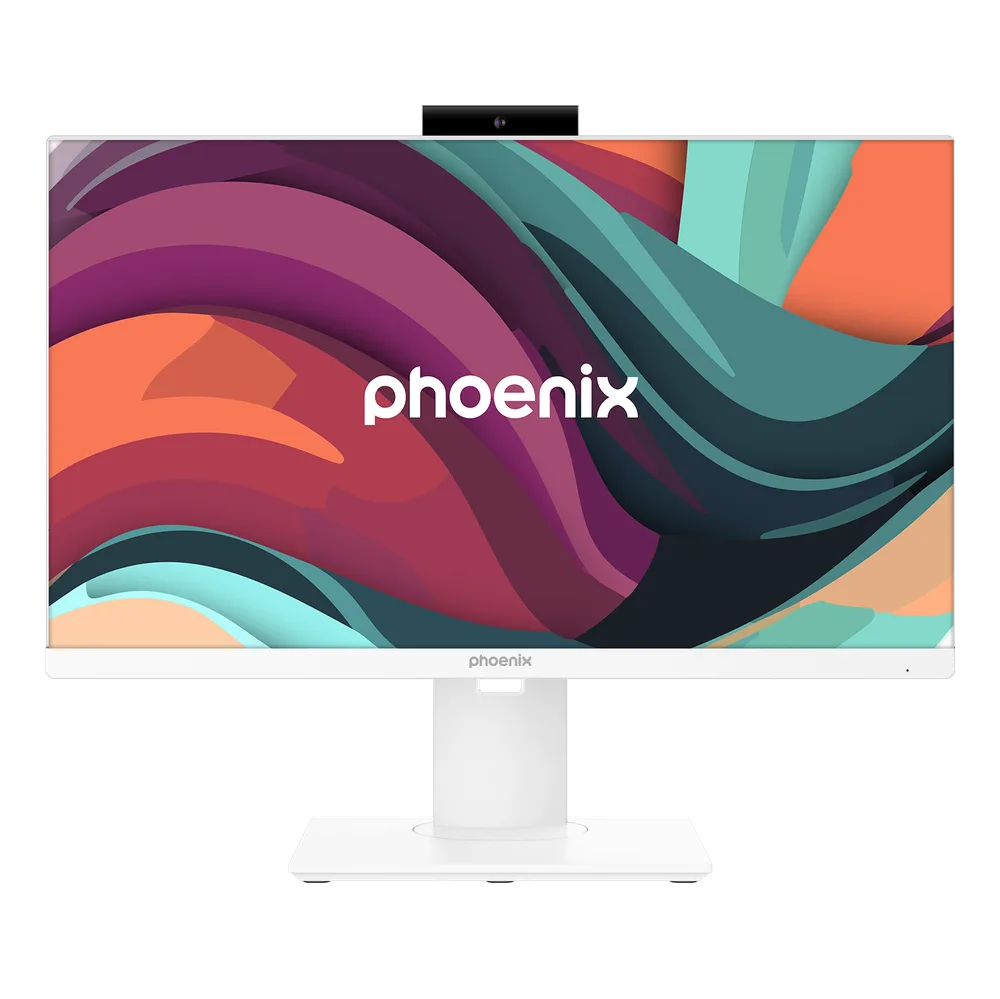 Barebone all in one phoenix campro 24 pulgadas blanco placa asus h610t2 lga1700 ddr4 adaptador 120w