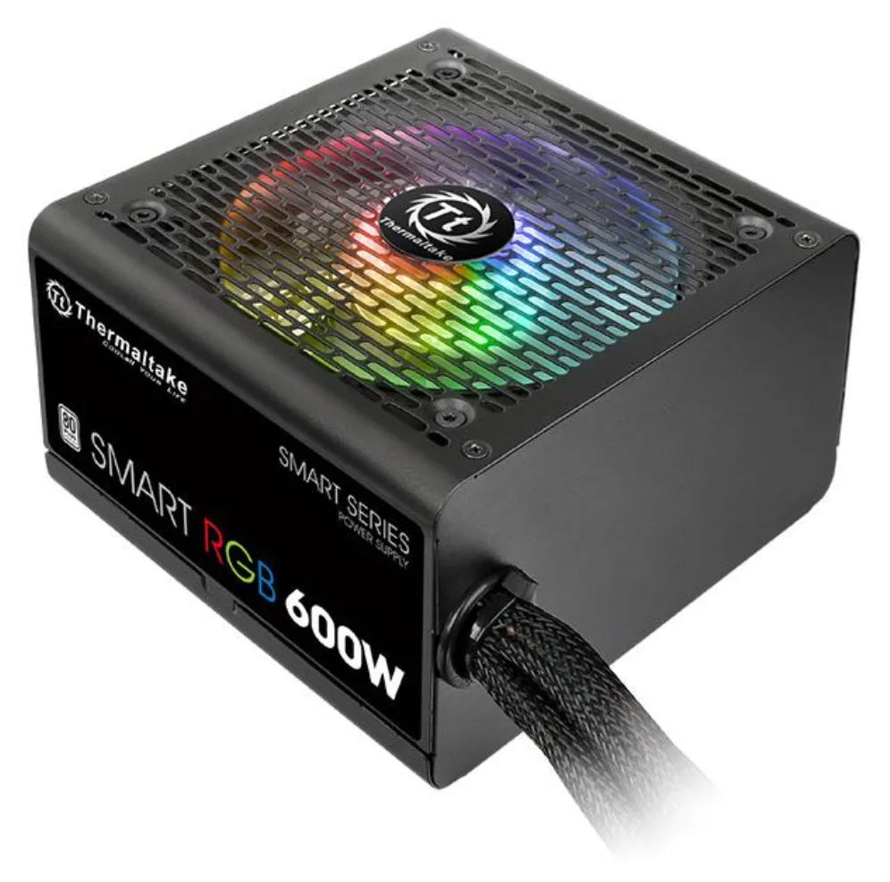 Thermaltake Smart RGB unidad de fuente de alimentación 600 W 20+4 pin ATX ATX Negro