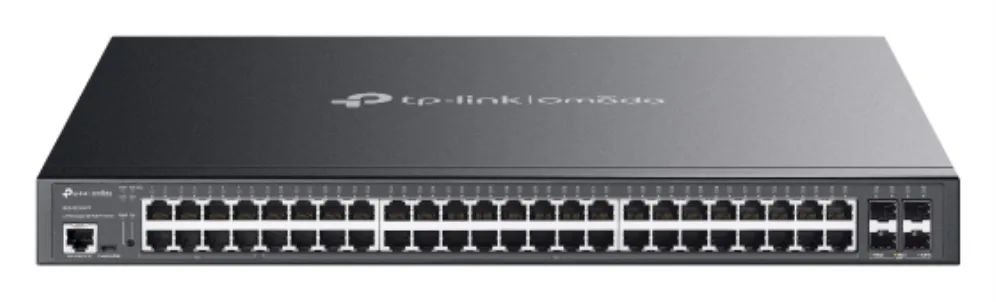TP-Link Omada SG3452XMPP switch Gestionado L2+ Gigabit Ethernet (10/100/1000) Energía sobre Ethernet (PoE) 1U Negro