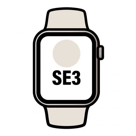 Smartwatch apple watch se 3 gps 44mm starlight m - l