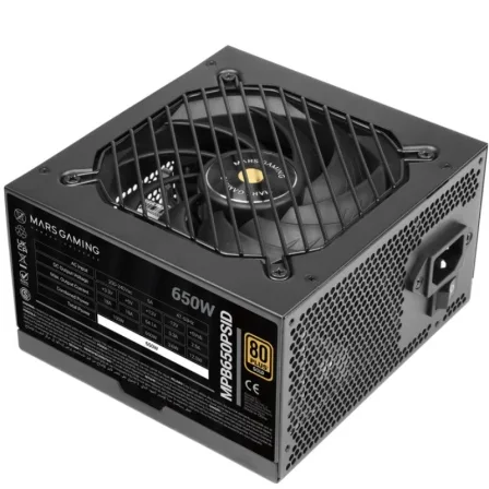 Fuente alimentacion mars gaming mpb650psid atx 650w negra