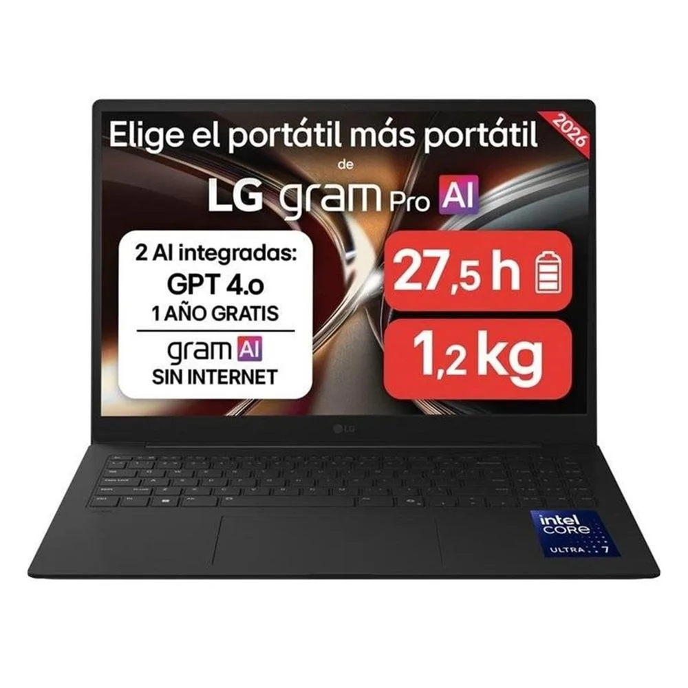 Portatil lg gram pro 16zd90u - g u7 - 355 - 32gb - ssd 512gb - 16 pulgadas - freedos