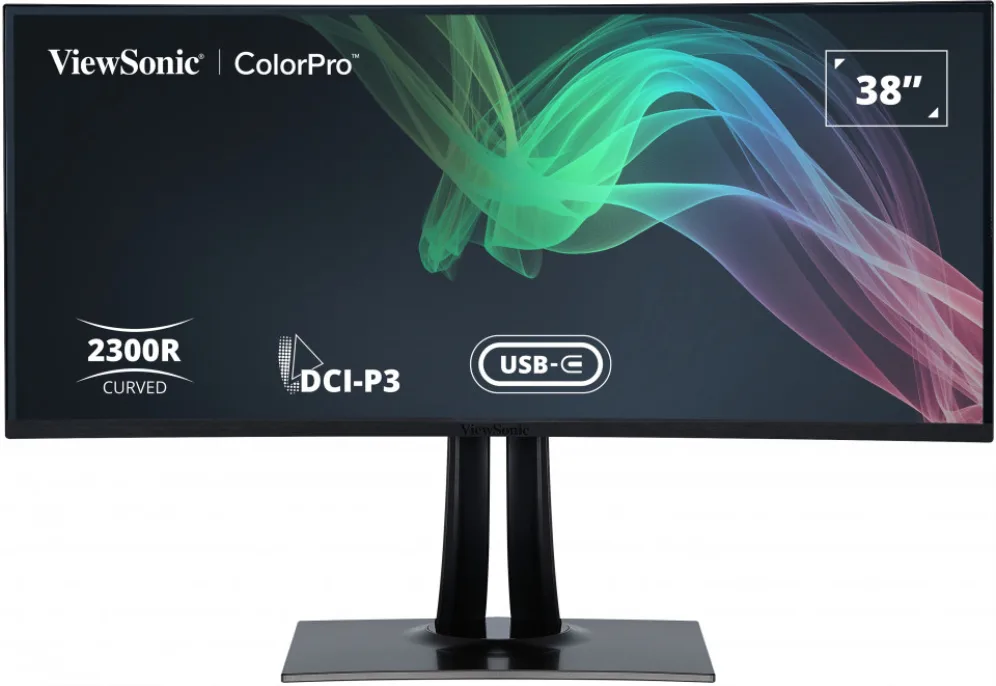 Viewsonic VP3881A pantalla para PC 96,5 cm (38") 3840 x 1600 Pixeles Quad HD+ LED Negro