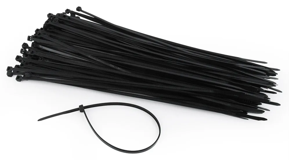 Gembird NYTFR-250X3.6 presilla Nylon Negro 100 pieza(s)