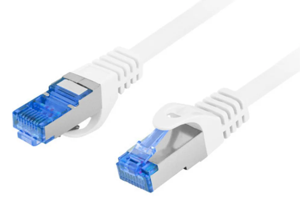 Lanberg PCF6A-10CC cable de red Blanco 0,5 m Cat6a S/FTP (S-STP)