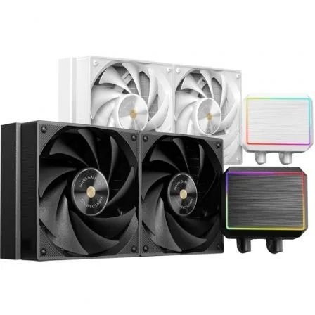 Kit refrigeracion liquida mars gaming mlproii240 frgb 2x120mm negro