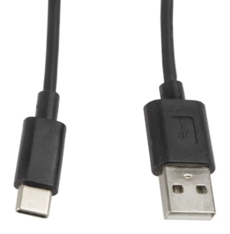 Cable usb lanberg 2.0 macho - usb tipo c macho 1m negro