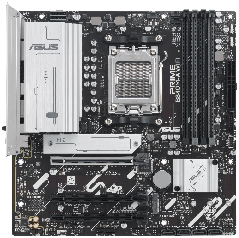 ASUS PRIME B840M-A WIFI AMD B840 Zócalo AM5 micro ATX