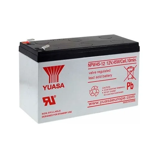 Bateria yuasa npw45 - 12 compatible para sais 9ah 12v acido - plomo
