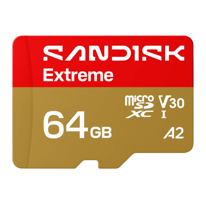 Sandisk microSDXC Extreme 64Gb uSD 170-80MBs +Adap
