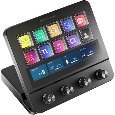 Control deck pro mars gaming msdpro negro