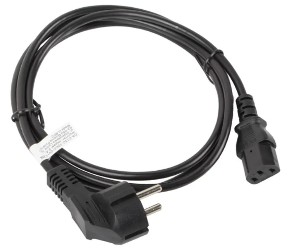 Cable de alimentacion lanberg schuko cee 7 - 7 a iec320 c13 1.8m