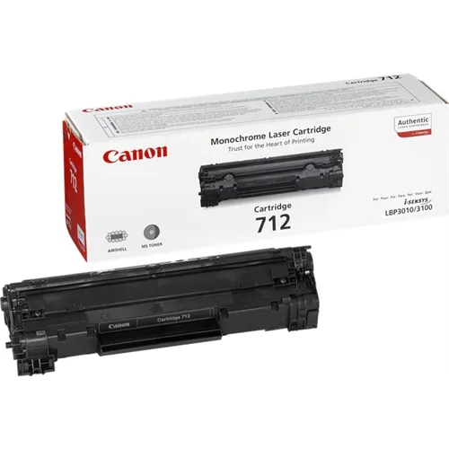 Toner canon 712 negro 1500 páginas lbp3010 - 3100