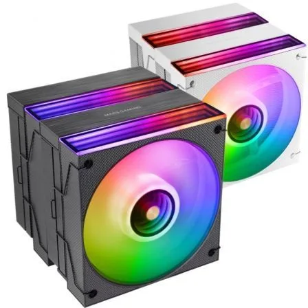 Ventilador cpu mars gaming mcpux26 argb 2x 120mm negro