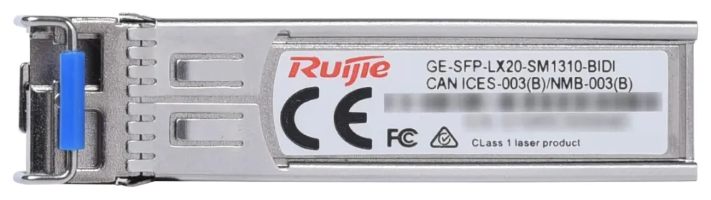 Ruijie Networks GE-SFP-LX20-SM1310-BIDI red modulo transceptor Fibra óptica 1000 Mbit/s
