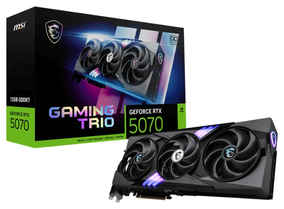 MSI VGA NVIDIA RTX 5070 12G GAMING TRIO OC DDR7