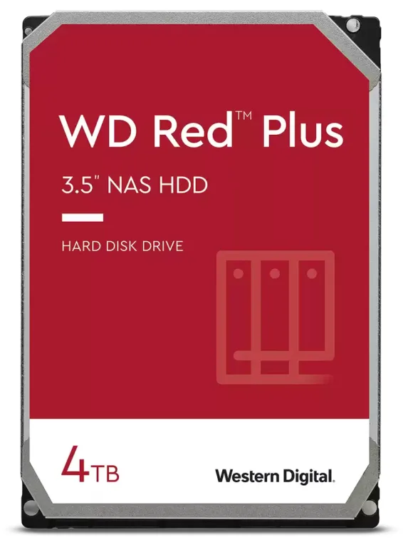 Western Digital Red Plus disco duro interno 4 TB 5400 RPM 256 MB 3.5" Serial ATA III
