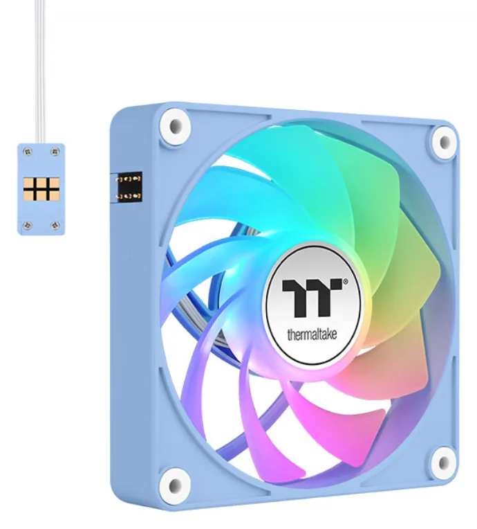 Ventilador caja inv magnetico thermaltake ct120 ex argb 3x 120mm azul hydrangea