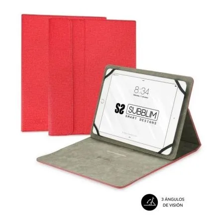Funda subblim clever para stand tablet 10.1 pulgadas rojo