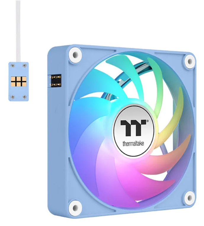Ventilador caja magnetico thermaltake ct120 ex argb 3x 120mm azul hydrangea