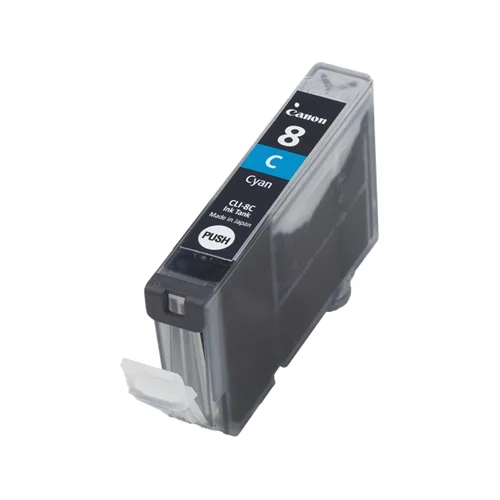 Cartucho tinta canon cli8c cian pixma 8ml 4200 - 5200 - 6600 - mp500 - 800