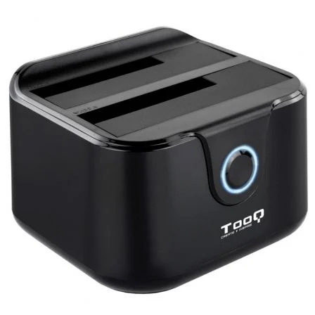 Base dock discos sata tooq 2 bahias 2.5 pulgadas - 3.5 pulgadas - usb 3.0 - funcion clonacion