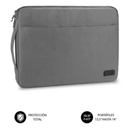 Funda subblim urban laptop sleeve para portatil 13.3 pulgadas - 14 pulgadas gris